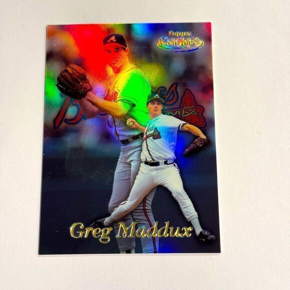 1999 topps gold label class 1 greg maddux #72 mint condition refractor - Picture 1 of 2